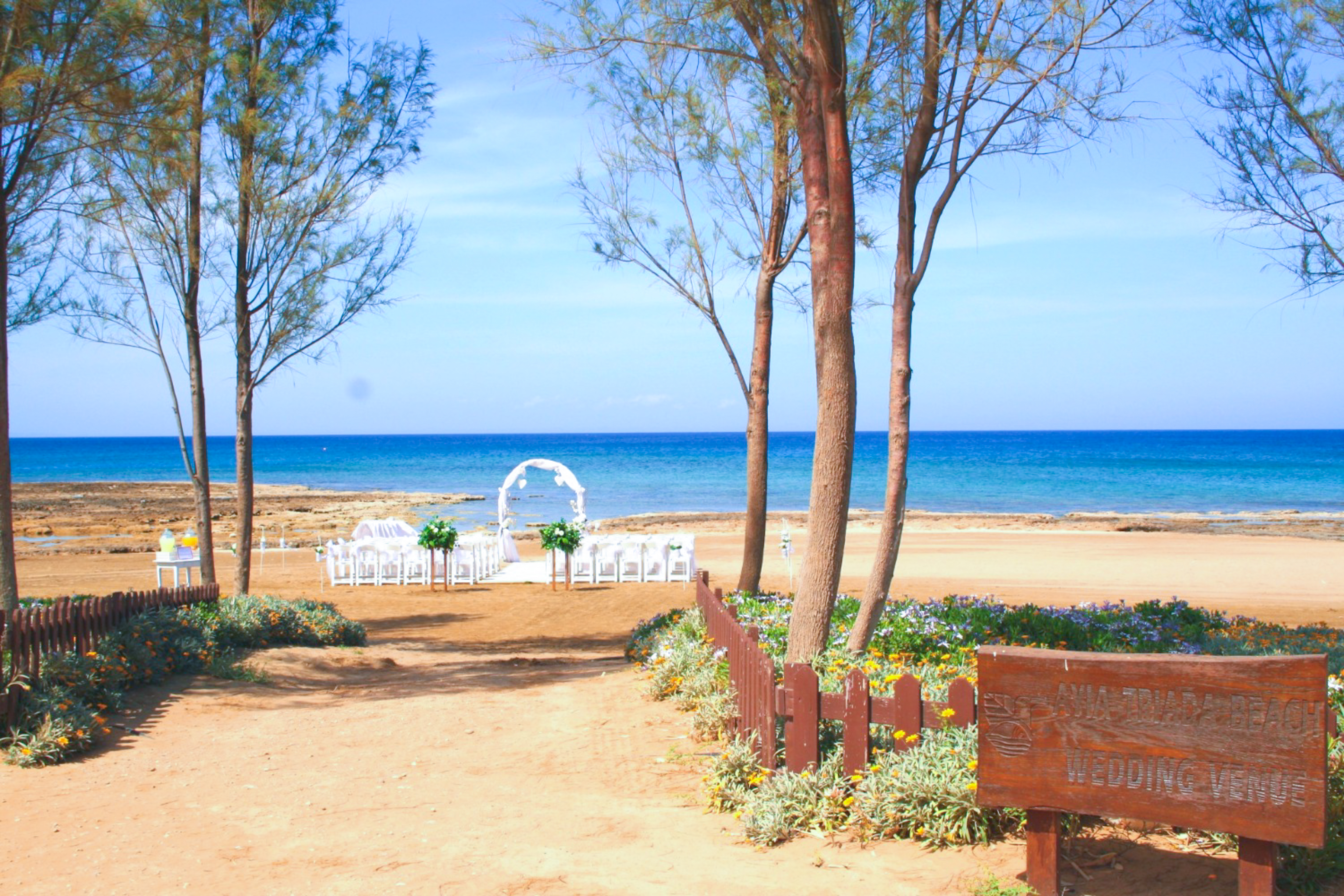 Book your wedding day in Ayia Triada Beach Venue
